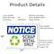 Signmission Scrap Metal Only, 24 in W x Rectangle, Aluminum OS-2PACK-NS-A-1824-L-18255 - alternate 8